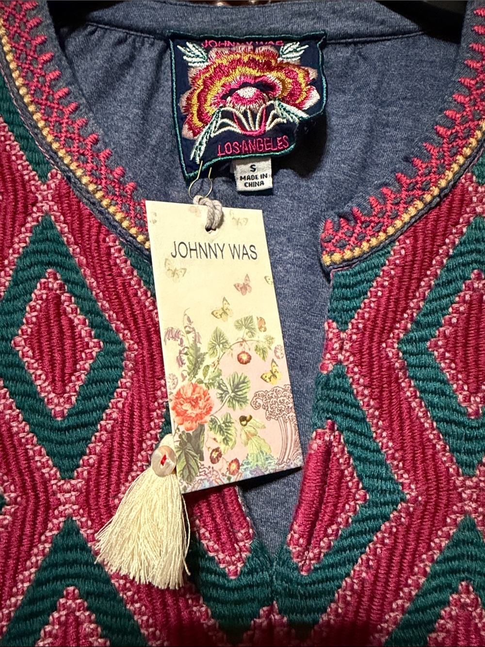 NWT Johnny Was Annaliese Bishop Slv Peasant Dress - Picture 3 of 8
